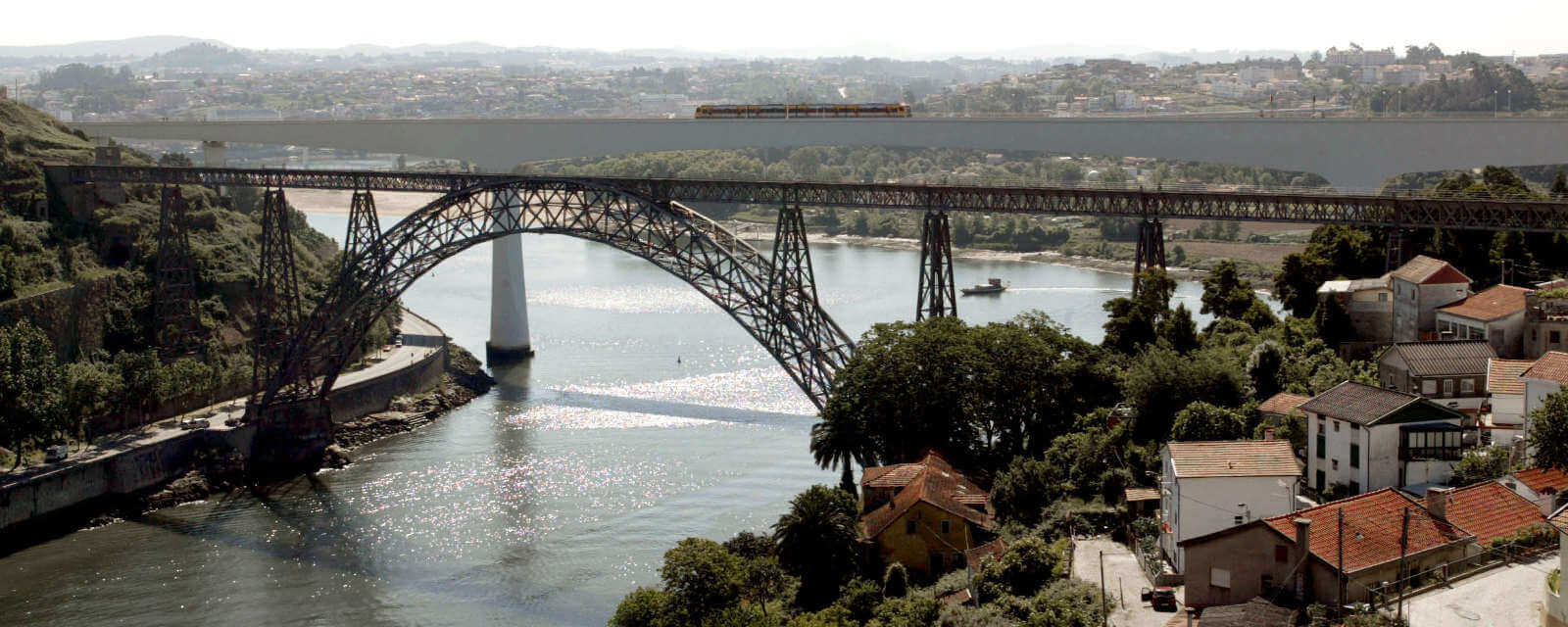 Ponte D. Maria Pia e a ponte D. Luis I